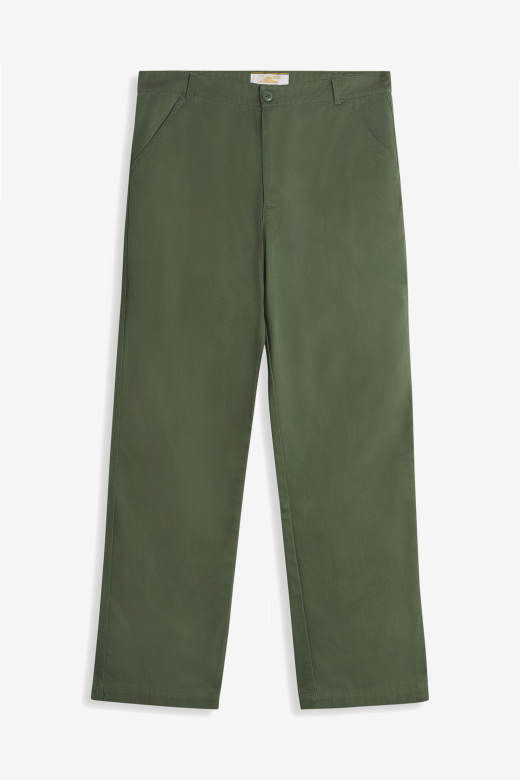 Le Mont St. Michel Paul twill Serge Work Trousers Cactus – Pinkomo