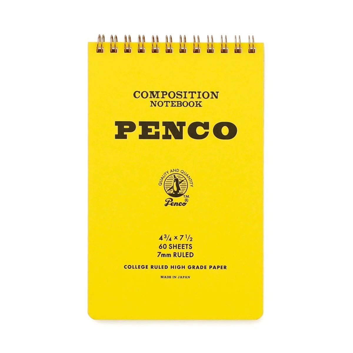 Penco COIL NOTE PAD S - Yellow