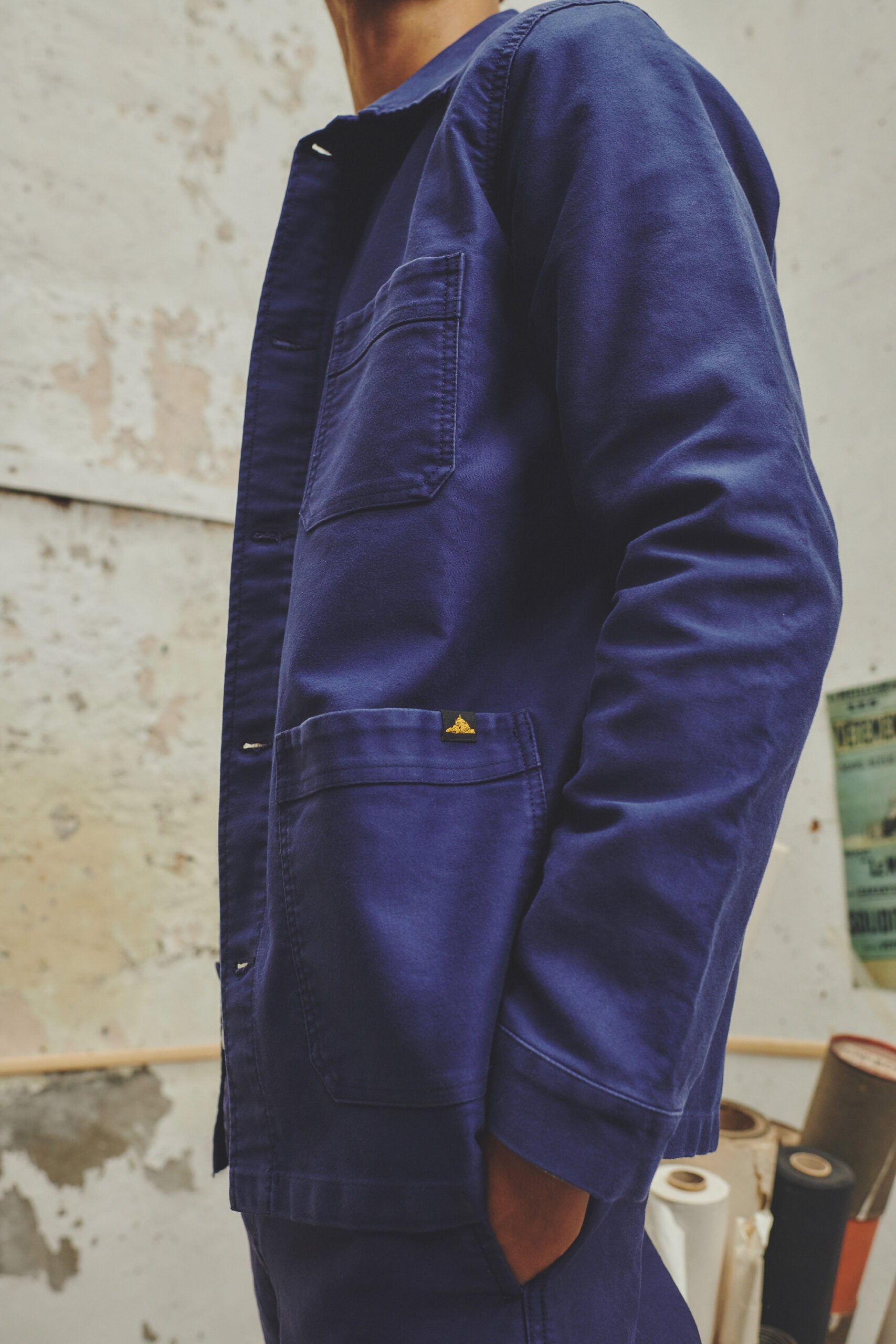 Le Mont St. Michel The Real Work Jacket Blue