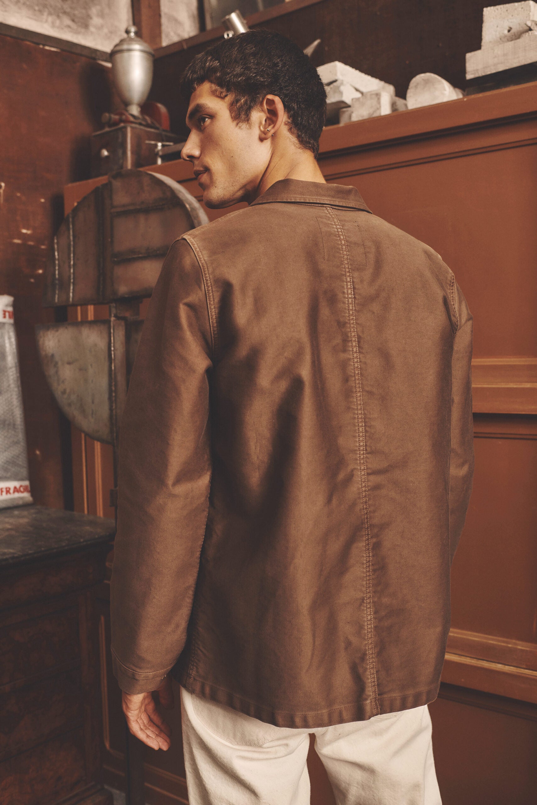 Le Mont St. Michel The Real Work Jacket Brown