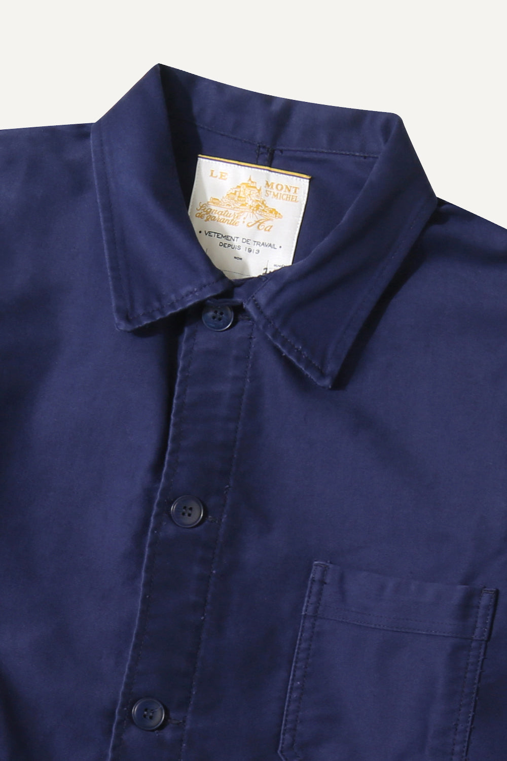 Le Mont St. Michel Womens The Real Work Jacket Blue