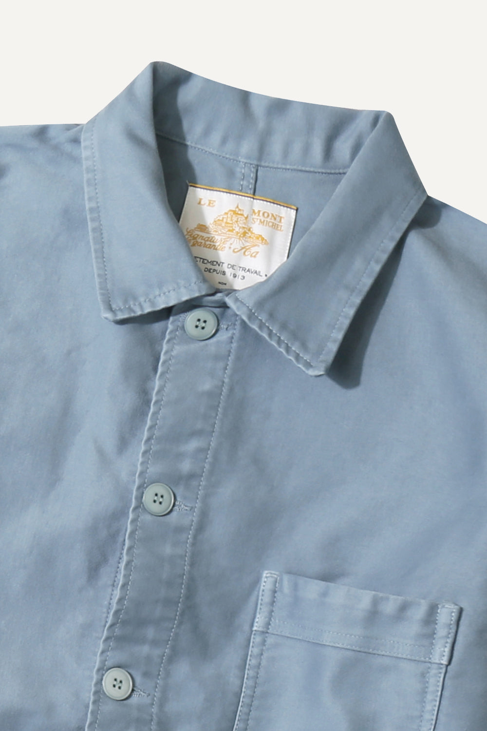 Le Mont St. Michel The Real Work Jacket Sky Blue