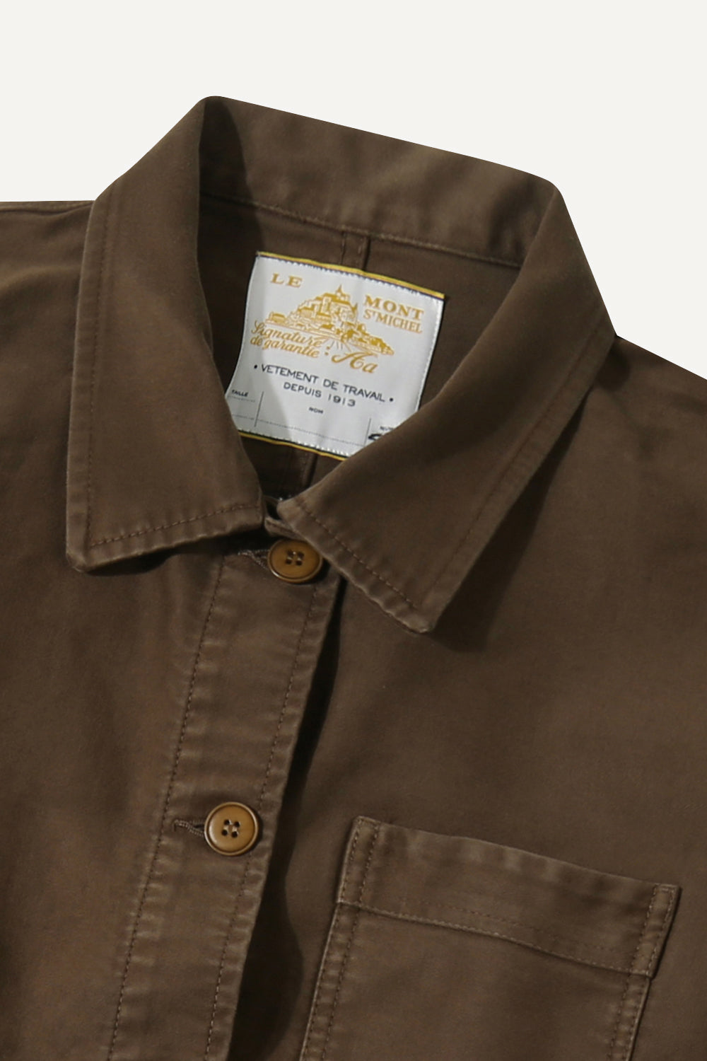 Le Mont St. Michel Womens The Real Work Jacket Brown