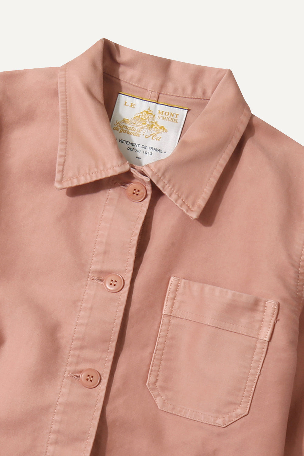 Le Mont St. Michel Womens The Real Work Jacket Ash Pink