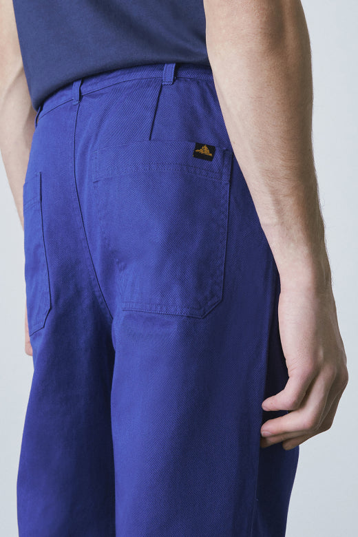 Le Mont St. Michel Paul twill Serge Work Trousers Vivid Blue