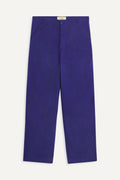 Le Mont St. Michel Paul twill Serge Work Trousers Vivid Blue