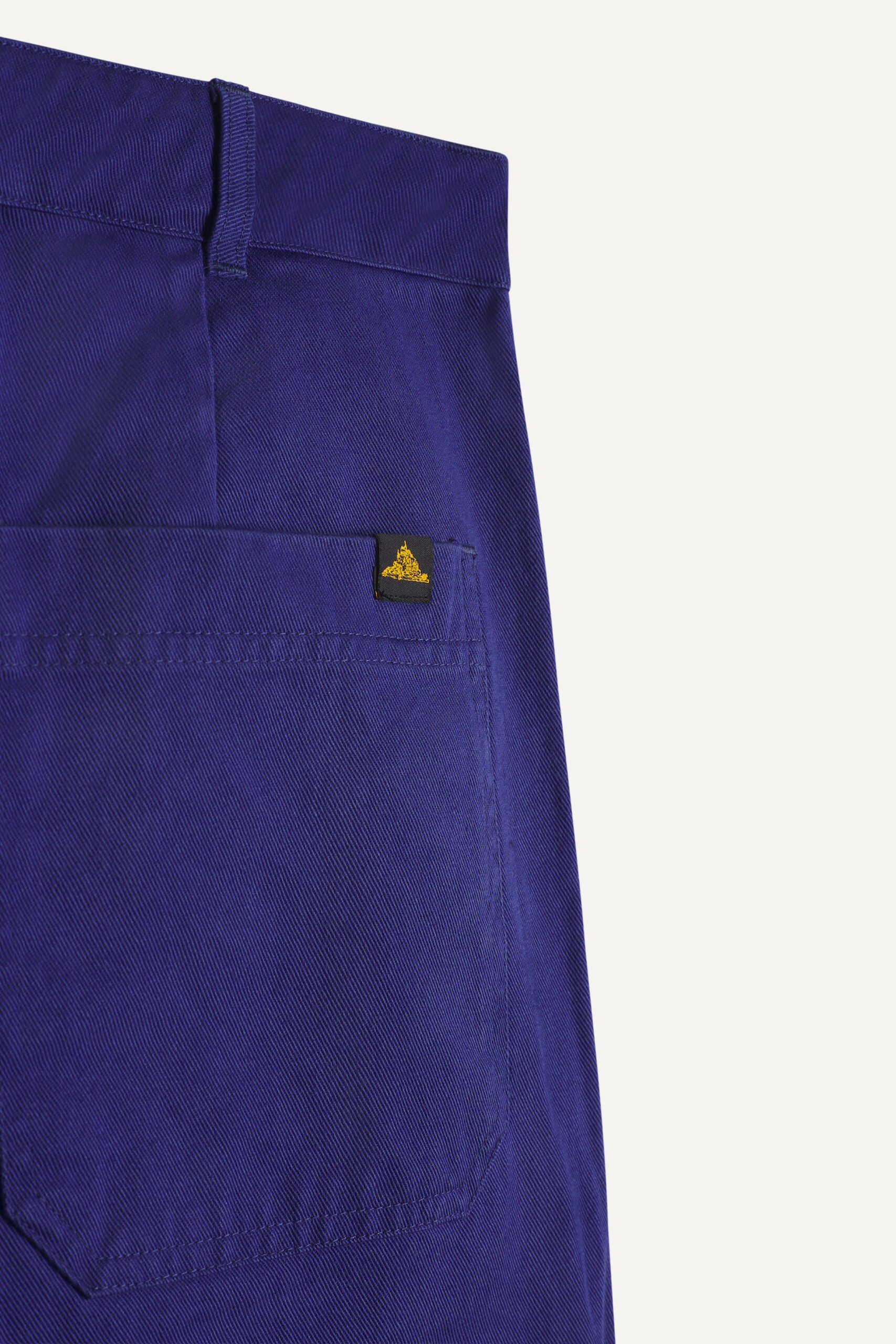 Le Mont St. Michel Paul twill Serge Work Trousers Vivid Blue