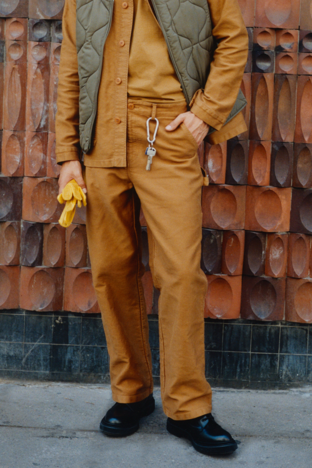 Le Mont St. Michel Moleskin Pero Carpenter Pants Amber