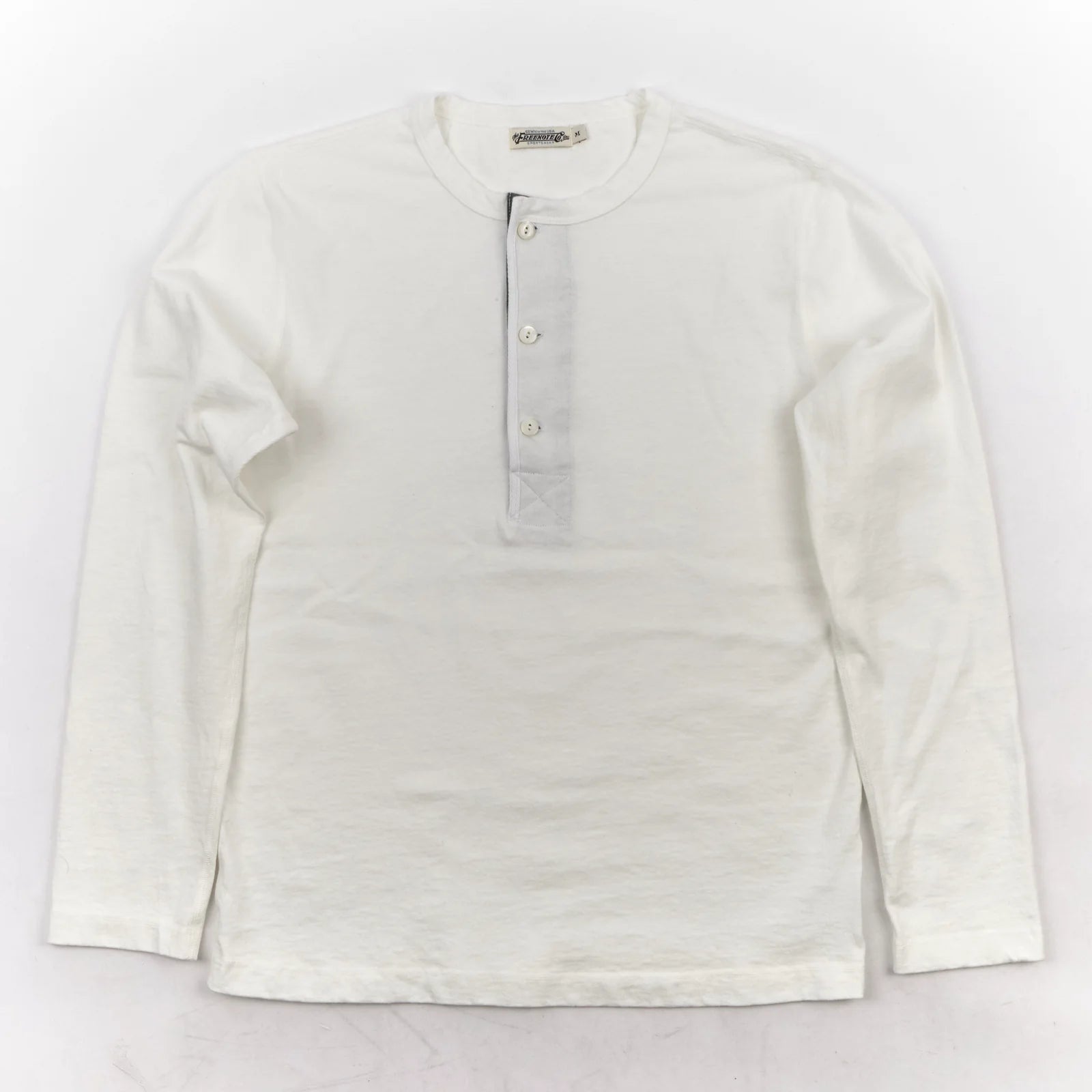 Freenote Cloth 13 Ounce Henley L/S White