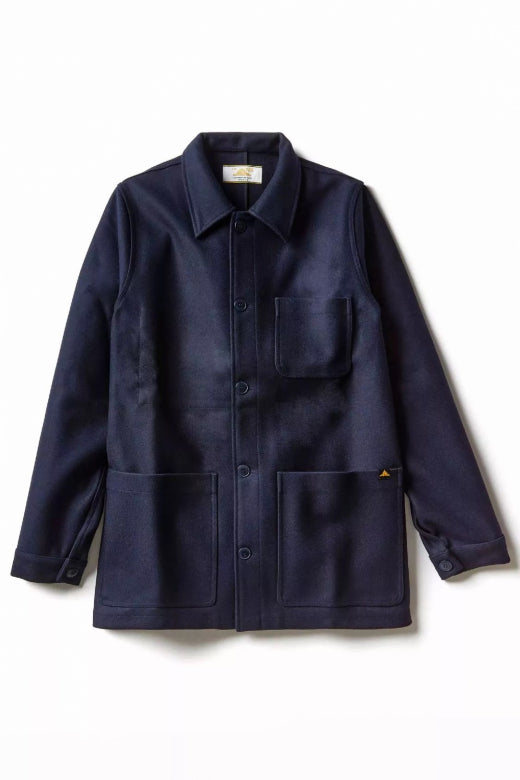 Le Mont St. Michel Victorien Wool Work Jacket Navy