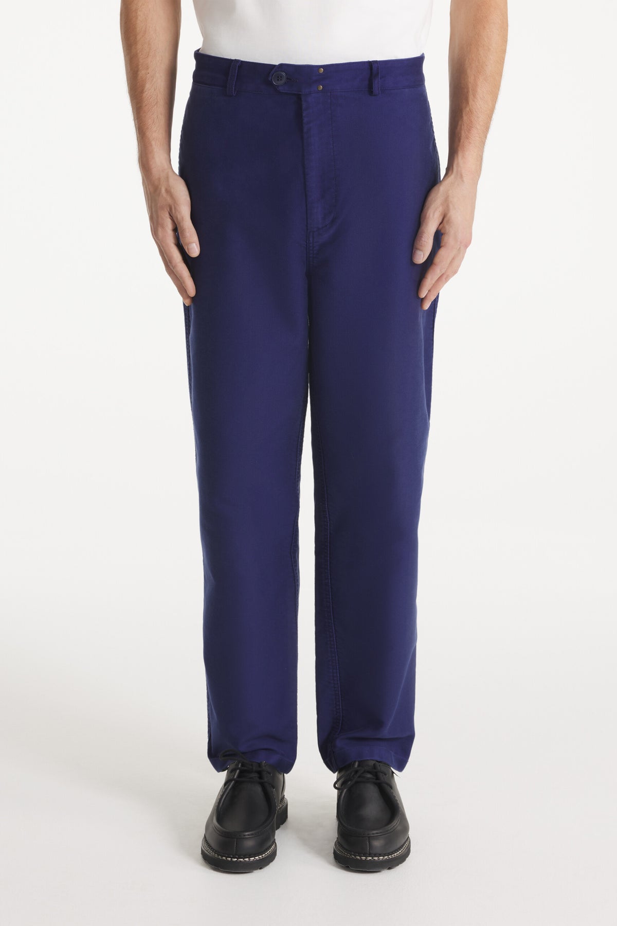 Le Mont St. Michel Perig – Wide leg work pants Blue