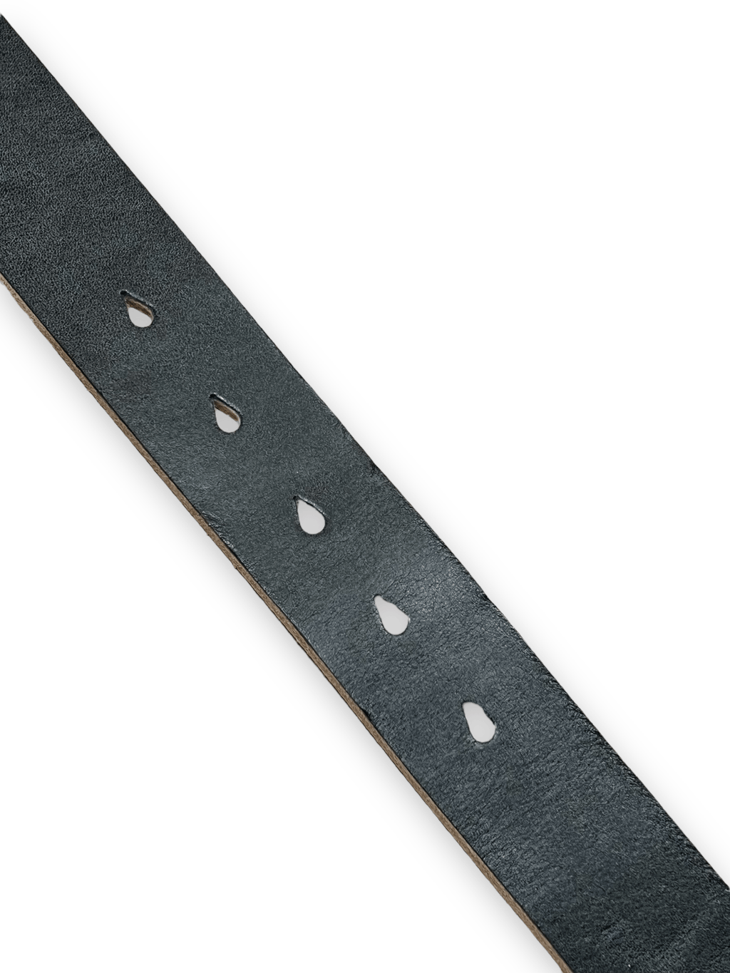 The Rope Western Brass Belt Black Overdyed