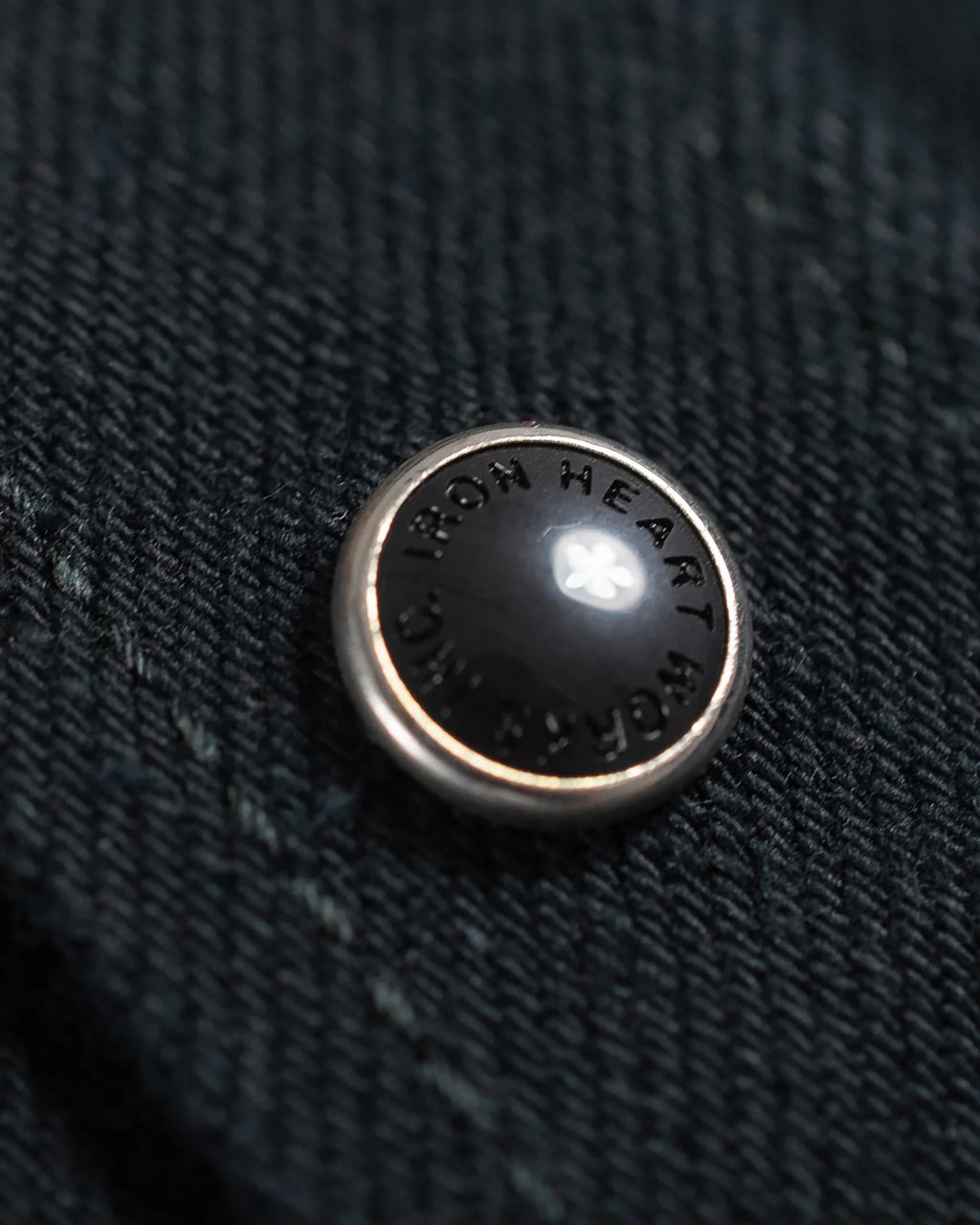 Iron Heart IHSH-218-BLK 12oz Selvedge Denim Western Shirt "The Johnny Cash III" - Black