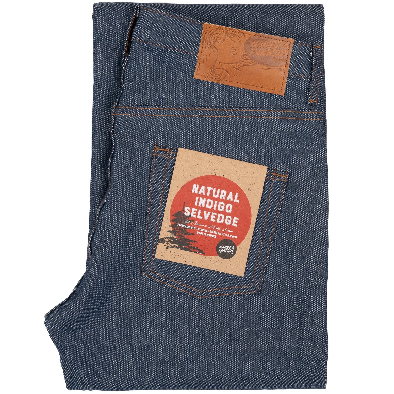 Naked and Famous Strong Guy - 12,5 Natural Indigo Selvedge