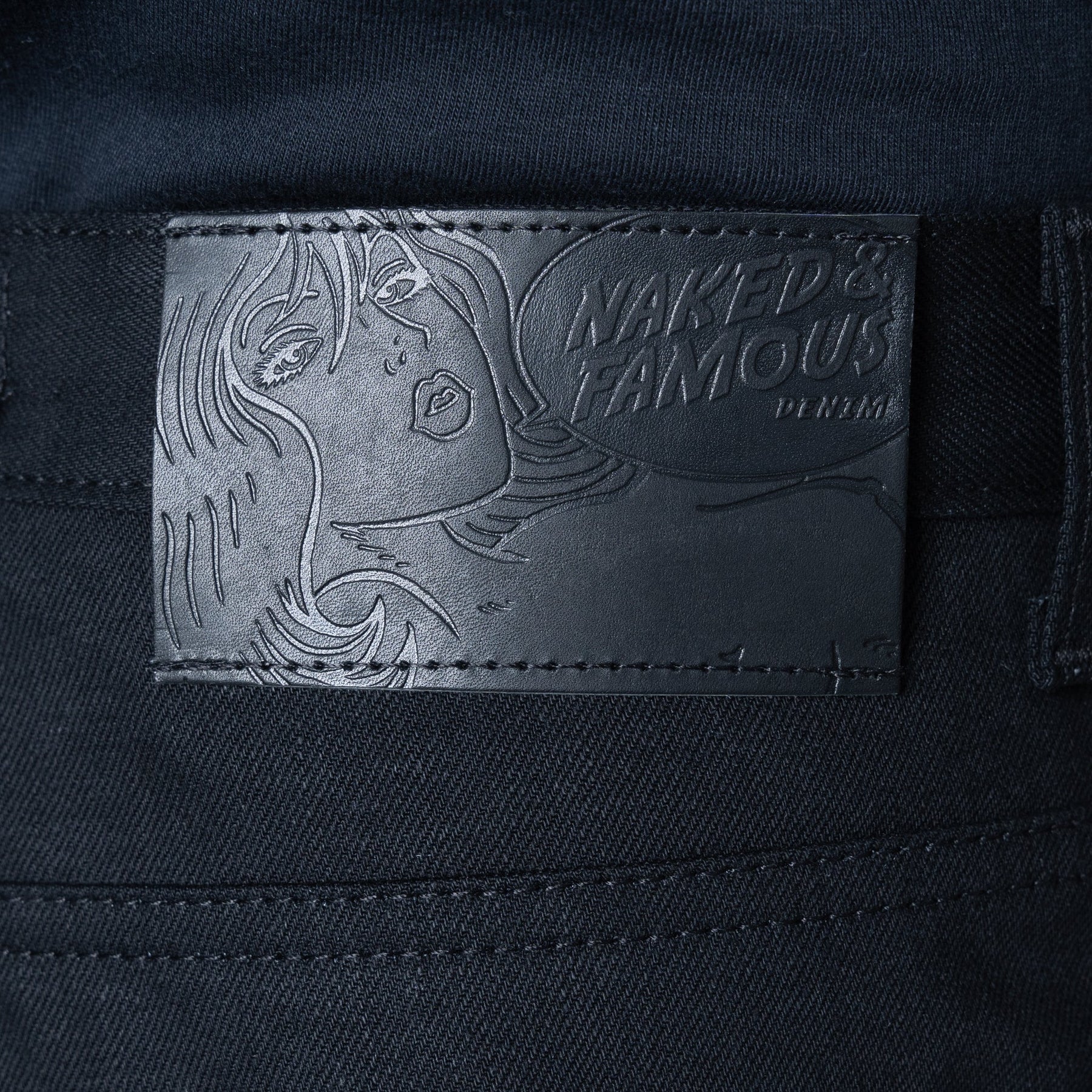 Naked and Famous 13 oz Solid Black Selvedge