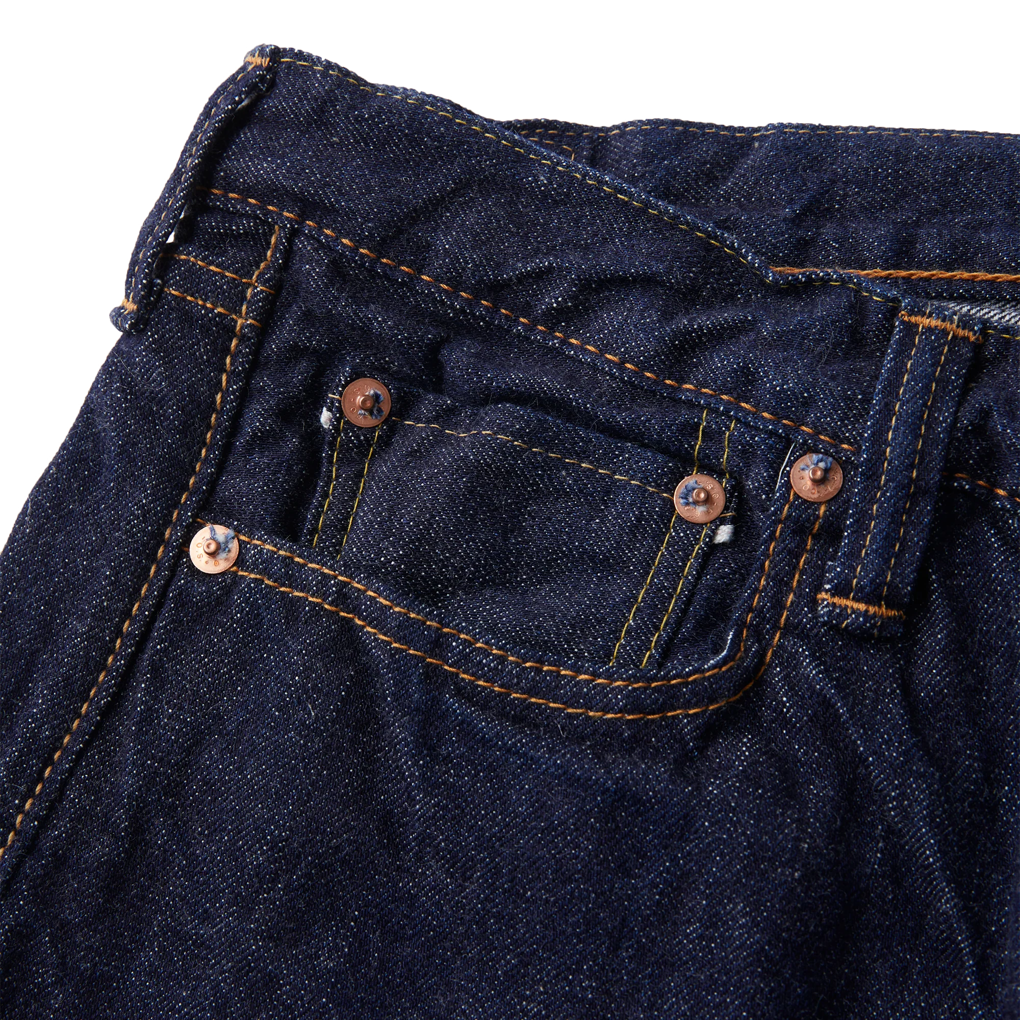Fullcount 1108W 13.7oz Slim Straight Denim Once Washed Denim
