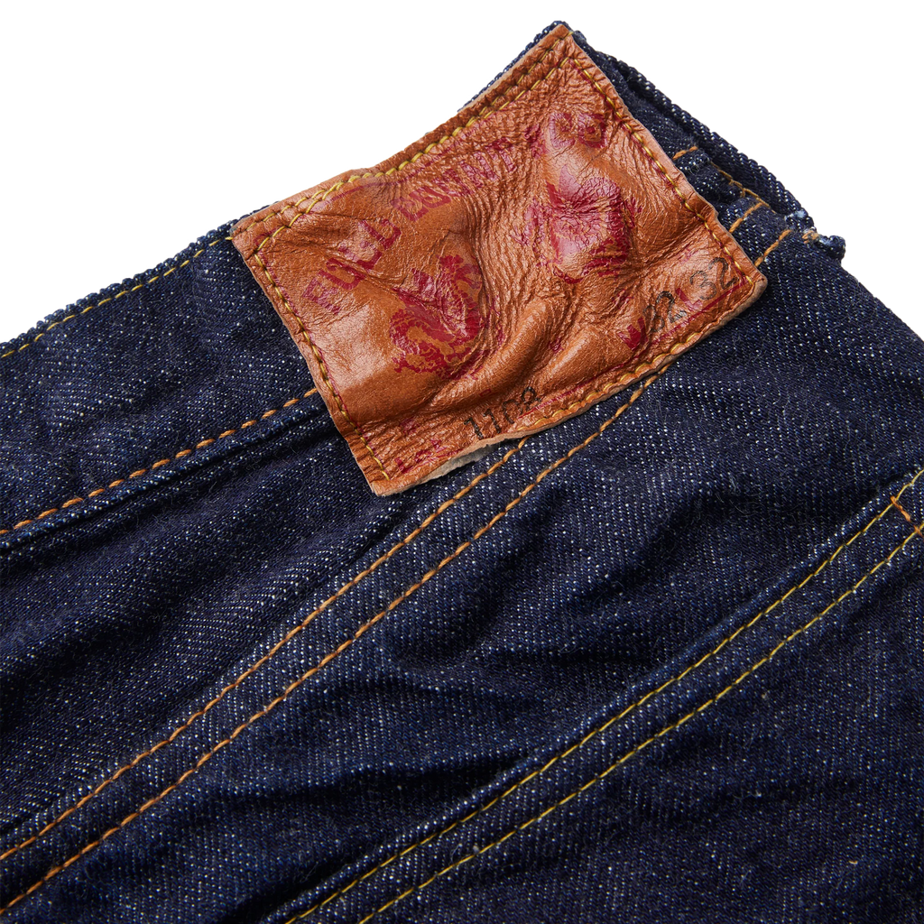 Fullcount 1108W 13.7oz Slim Straight Denim Once Washed Denim