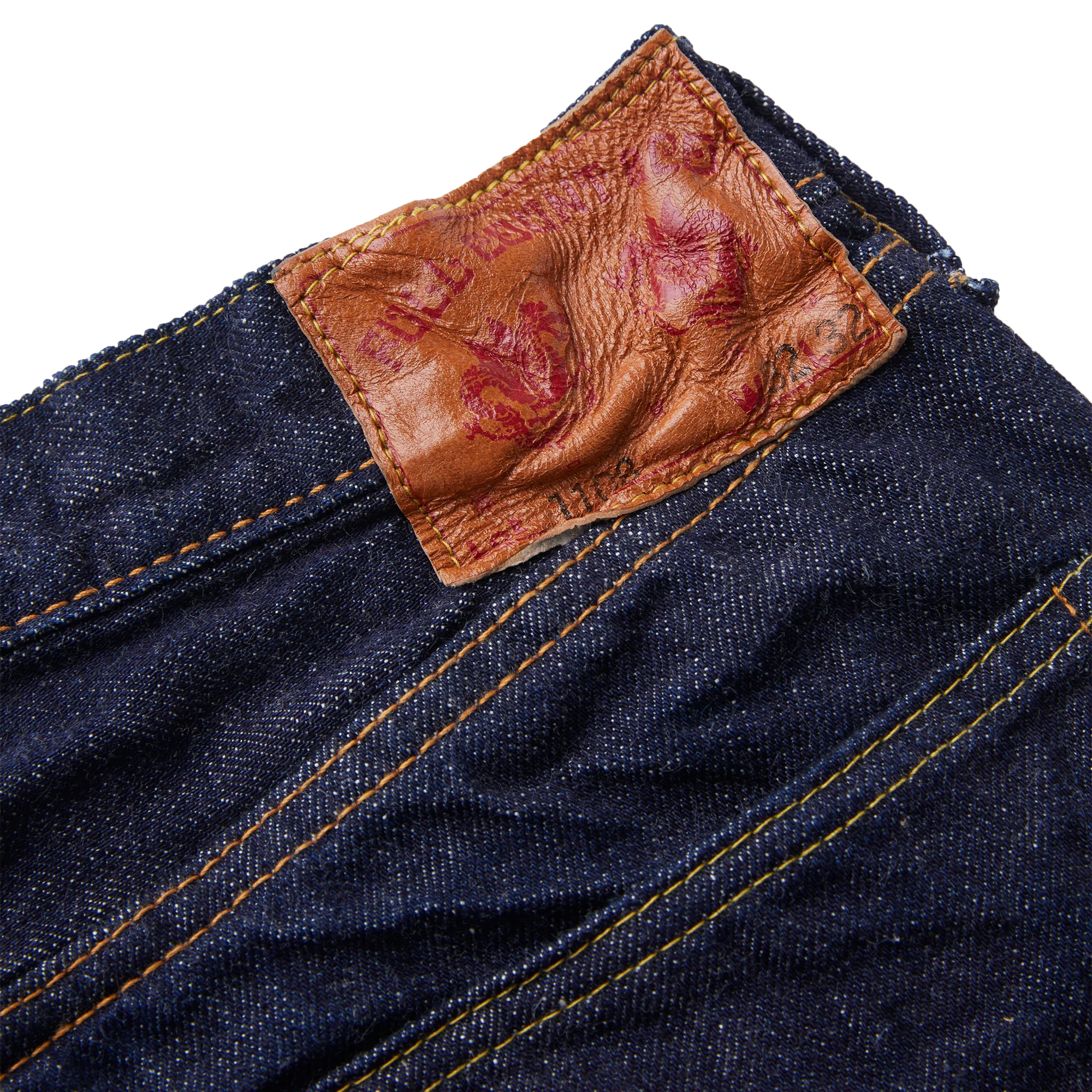 Fullcount 1108W 13.7oz Slim Straight Denim Once Washed Denim