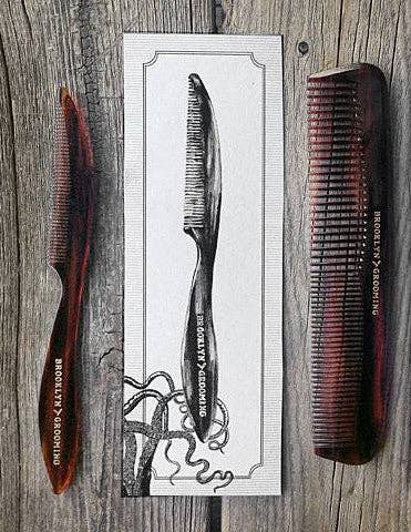 Brooklyn Grooming Men's Handmade Mustache - Beard Comb