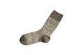 Nishiguchi Kutsushita WOOL JACQUARD SOCKS - GREY