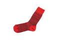 Nishiguchi Kutsushita WOOL JACQUARD SOCKS - Red