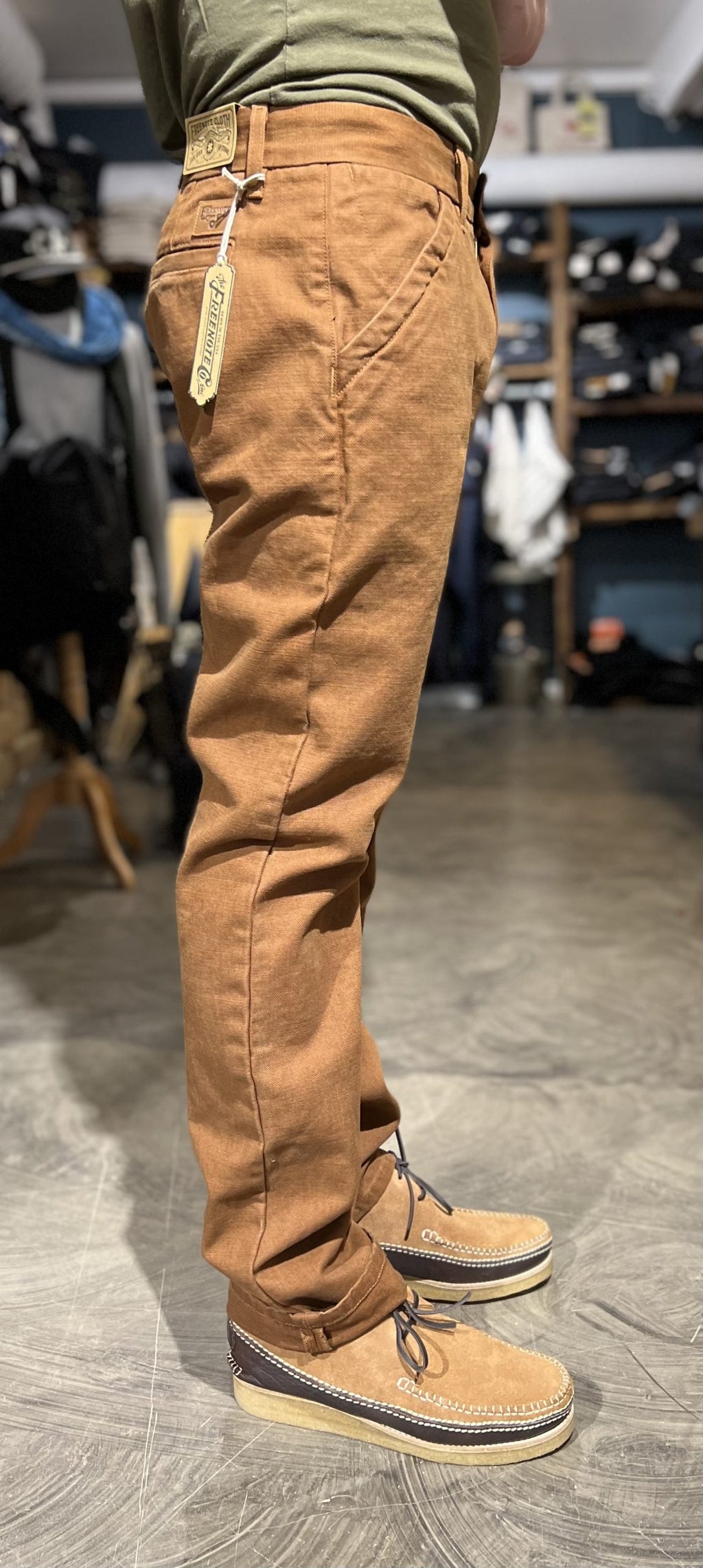 Freenote Cloth - Workers Chino Slim Fit 14 Ounce Slub - Rust