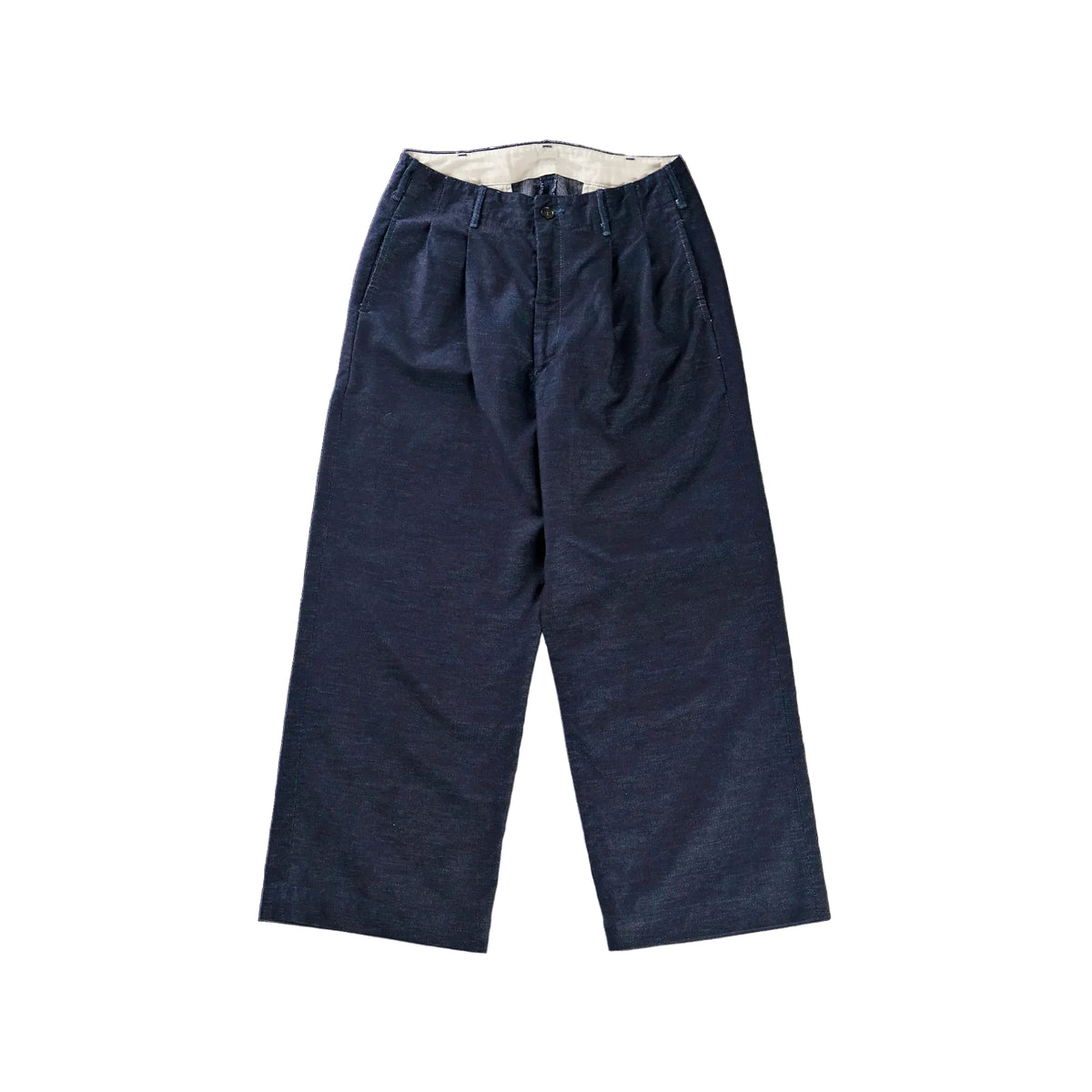 Fullcount 1146 Indigo Pique Wide Tuck Trousers