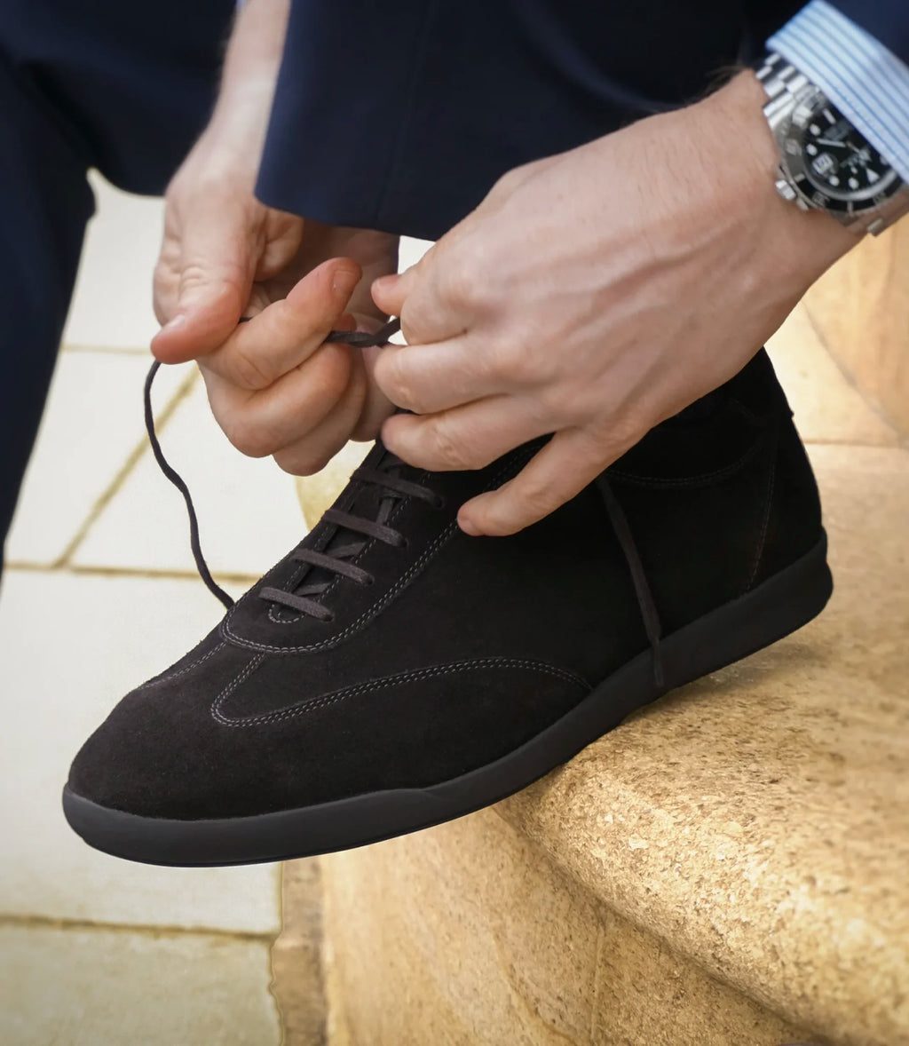 Loake Mayfair Sneaker Dark Brown Suede