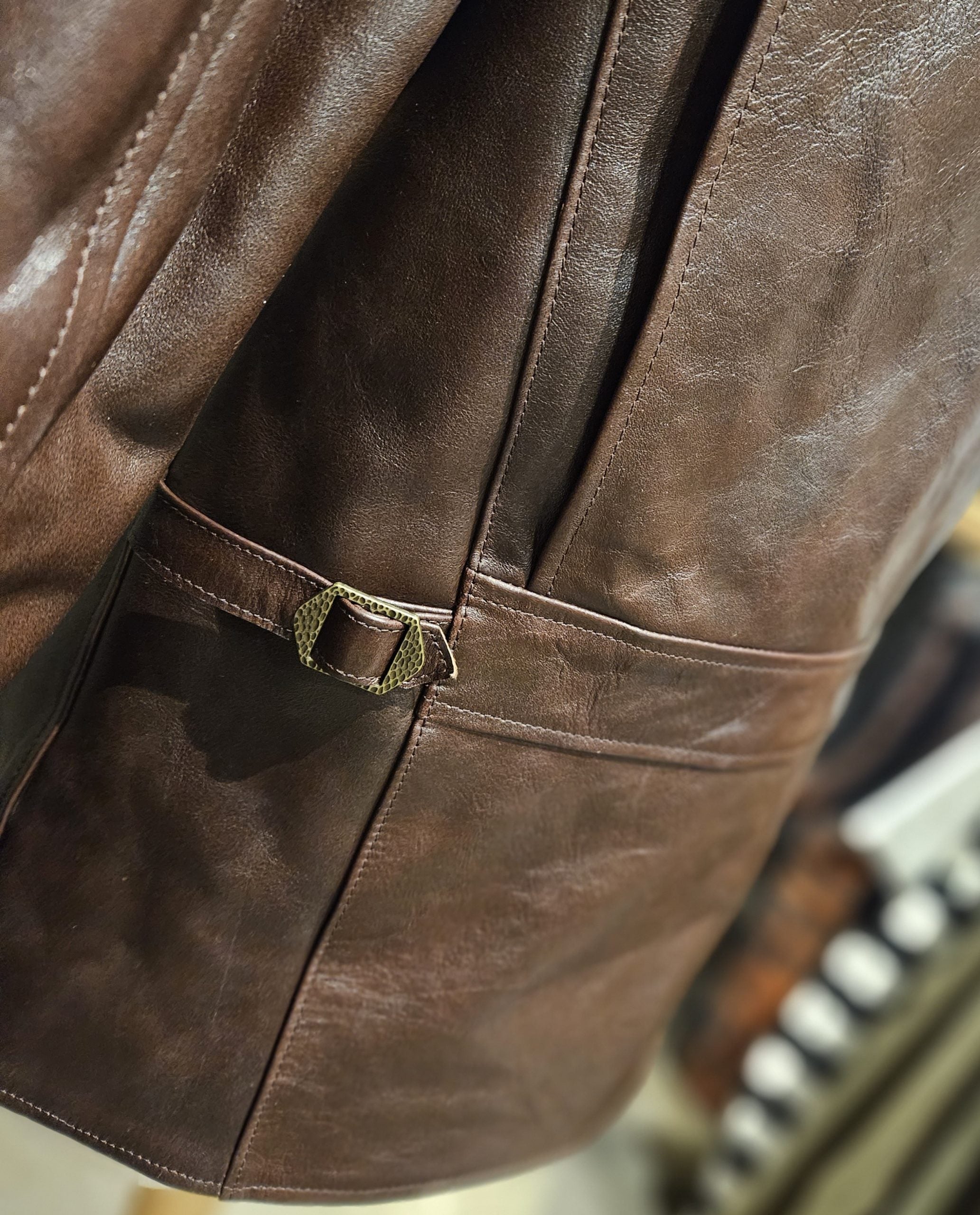 Double Helix The Rider Unus Horsehide Jacket - Dark Brown