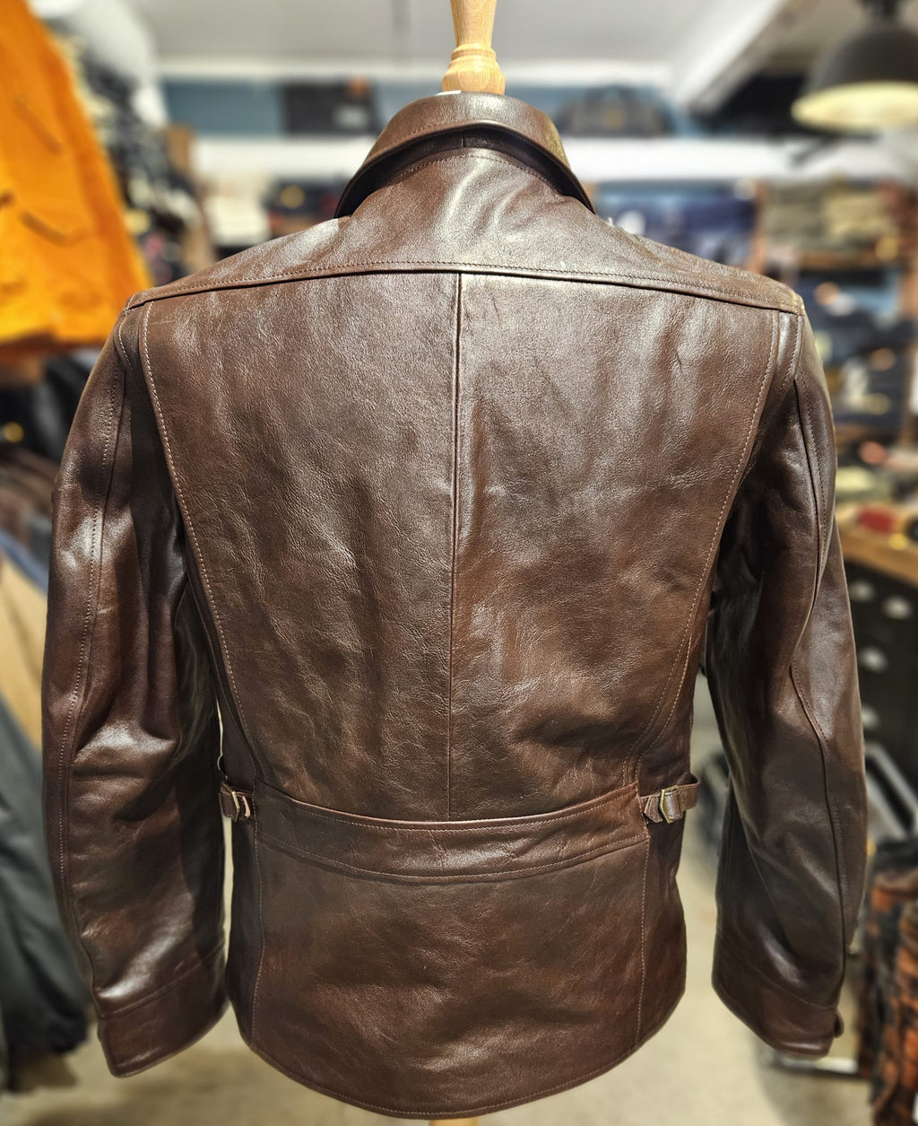Double Helix The Rider Unus Horsehide Jacket - Dark Brown