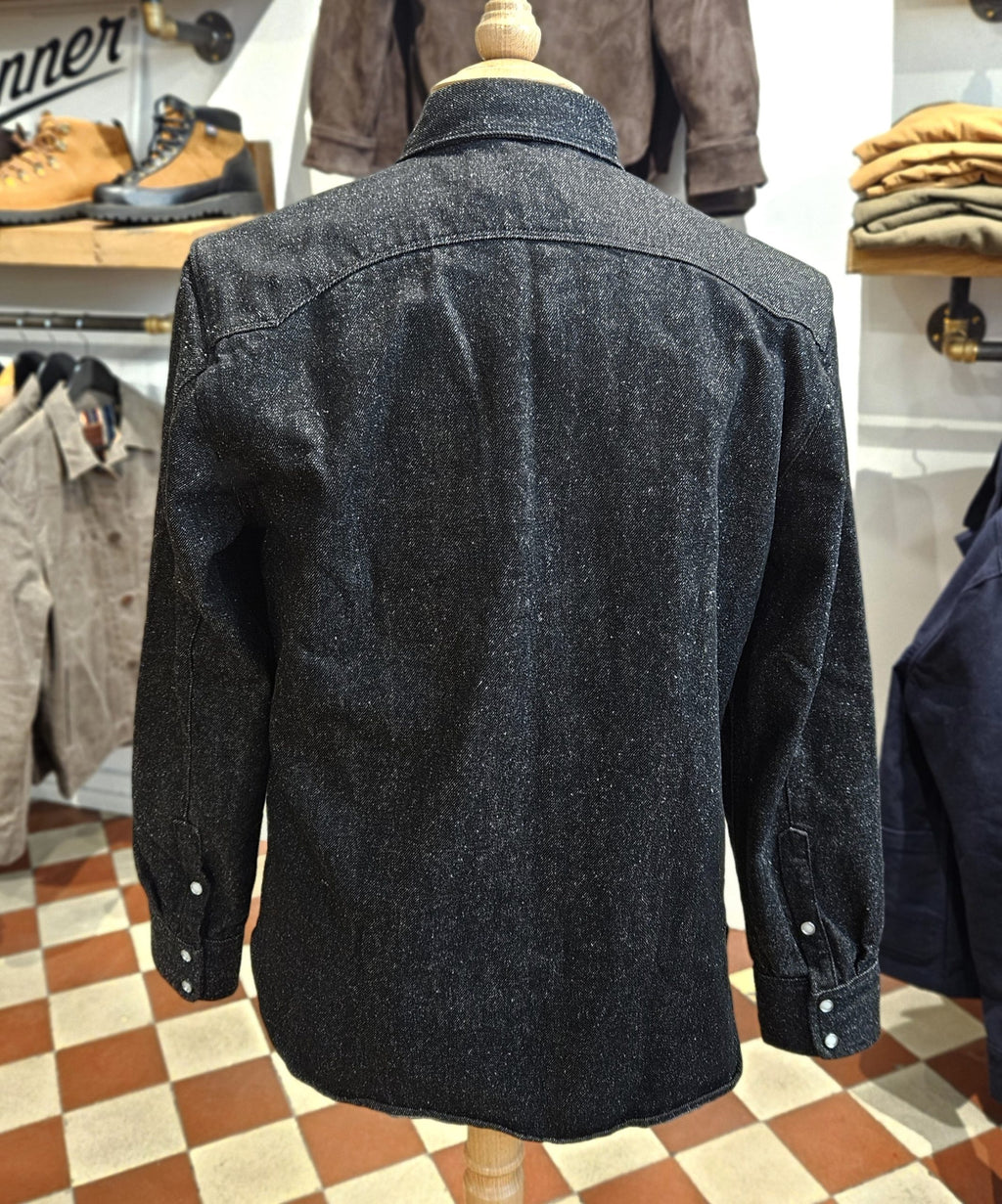 Freenote Cloth Modern western black nep denim