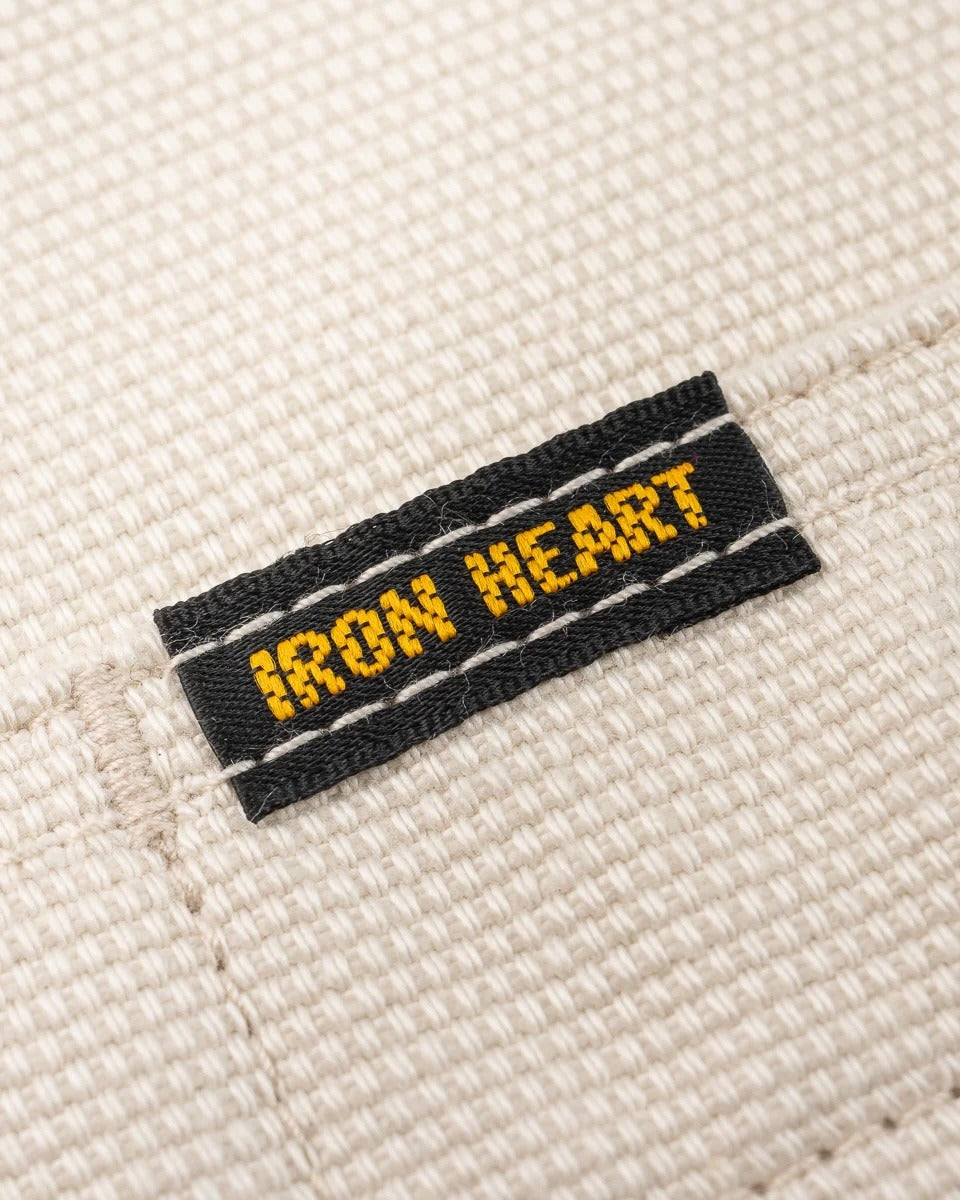 Iron Heart IHSH-423-IVO 13oz Oxford Cloth Work Overshirt - Ivory