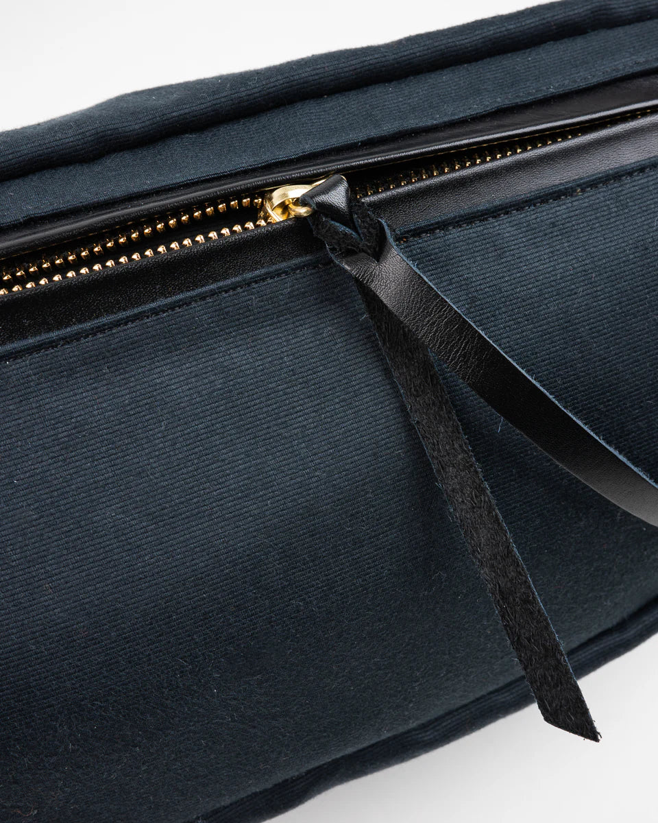 IRON HEART IHE-53 12oz Whipcord Waist Bag Navy