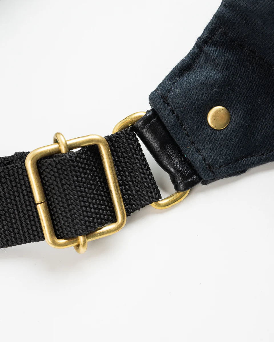 IRON HEART IHE-53 12oz Whipcord Waist Bag Navy