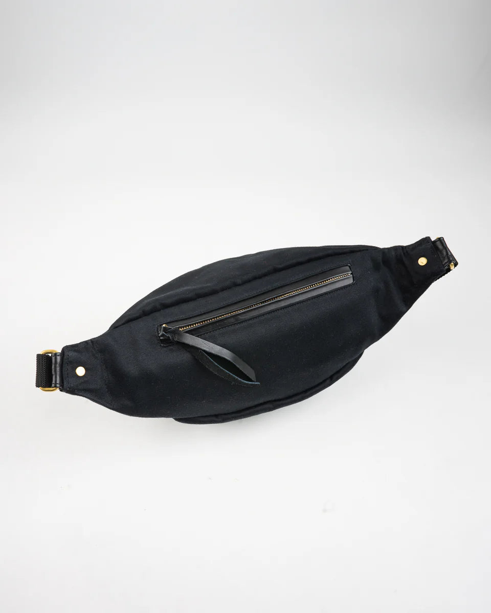 IRON HEART IHE-53 12oz Whipcord Waist Bag Black