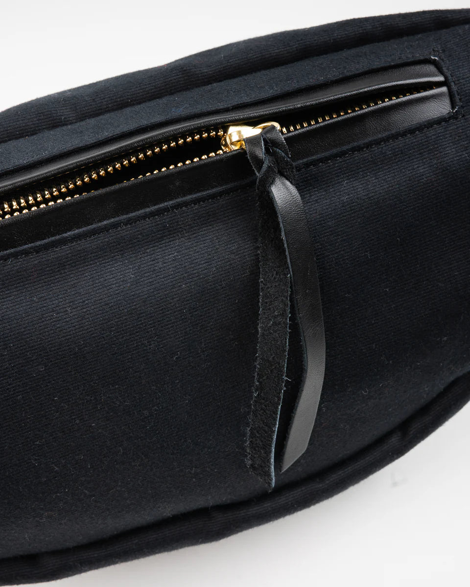 IRON HEART IHE-53 12oz Whipcord Waist Bag Black