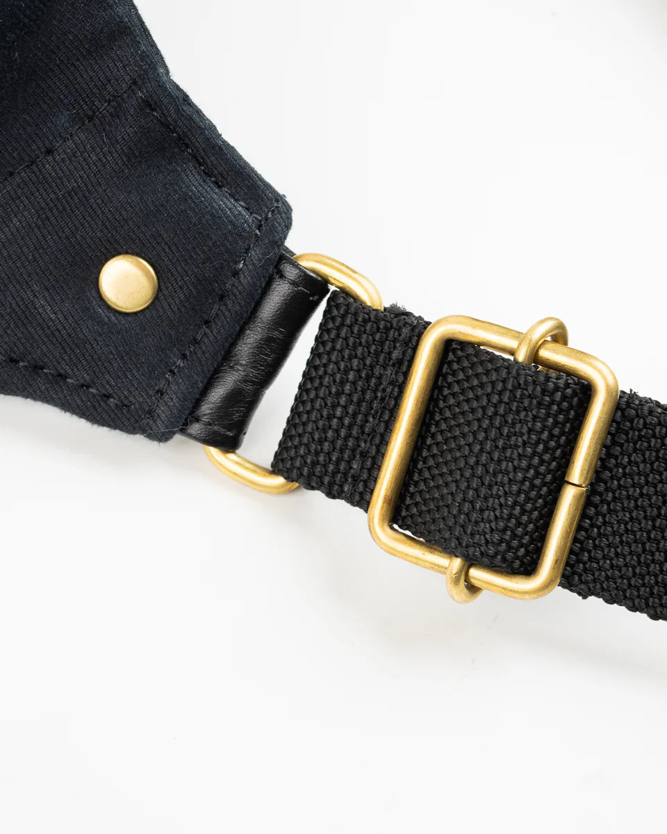 IRON HEART IHE-53 12oz Whipcord Waist Bag Black