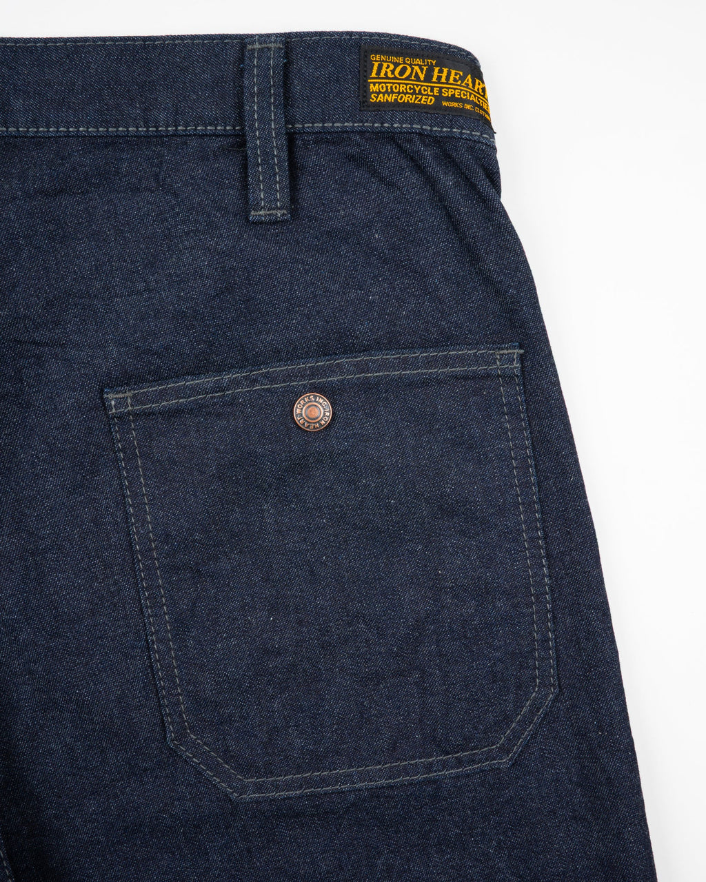 Iron Heart IH-741-IND - 10oz Double Front Denim Shorts - Indigo