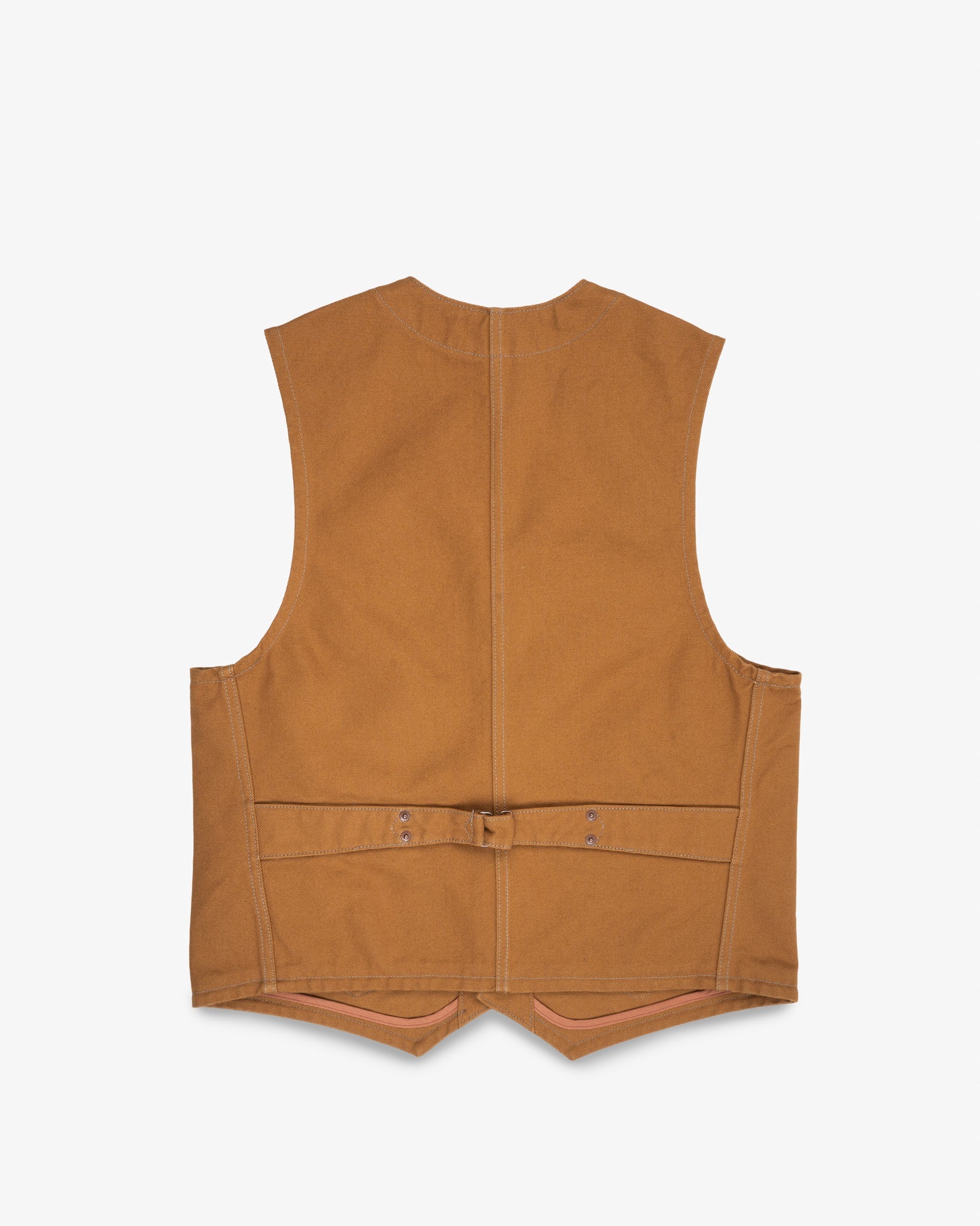Iron Heart IHV-03-BRN 14oz 17oz Cotton Duck Work Vest - Brown