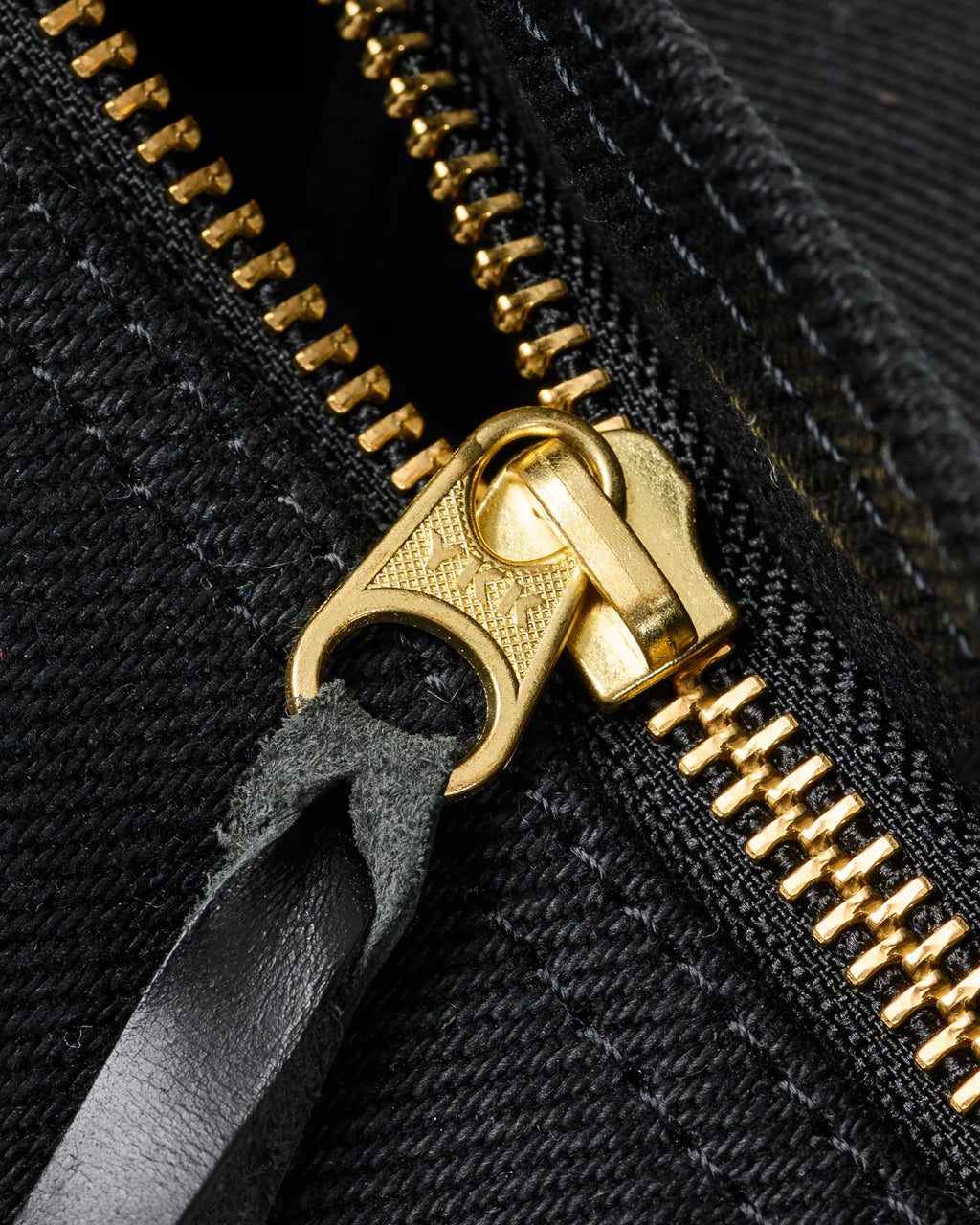 Iron Heart IHE-24-BLK 21oz Denim and Buttero Leather Holdall - Superblack
