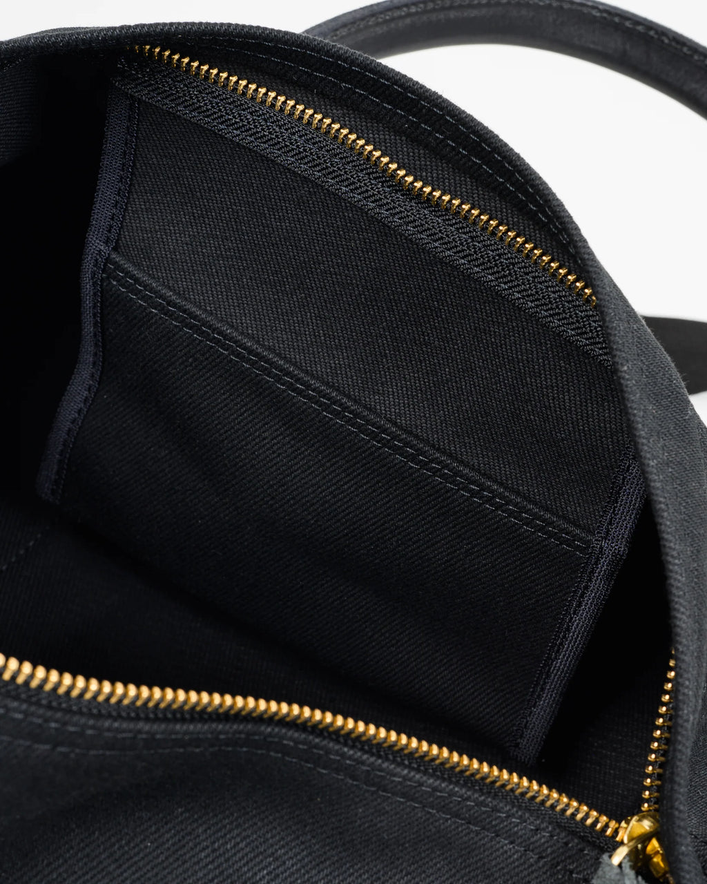 Iron Heart IHE-24-BLK 21oz Denim and Buttero Leather Holdall - Superblack