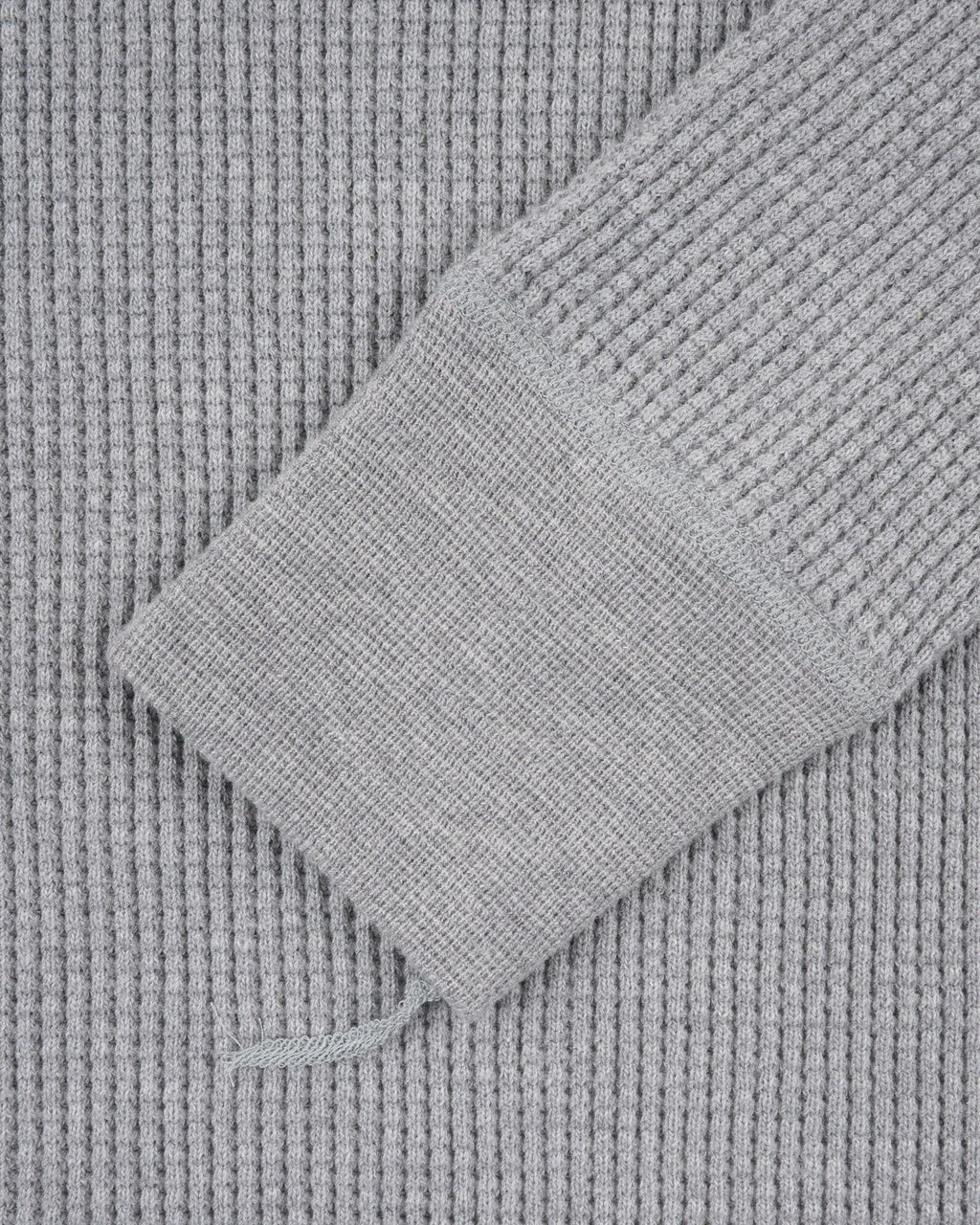 Iron Heart IHTL-1301-GRY Waffle Knit Long Sleeved Crew Neck Thermal Top - GREY