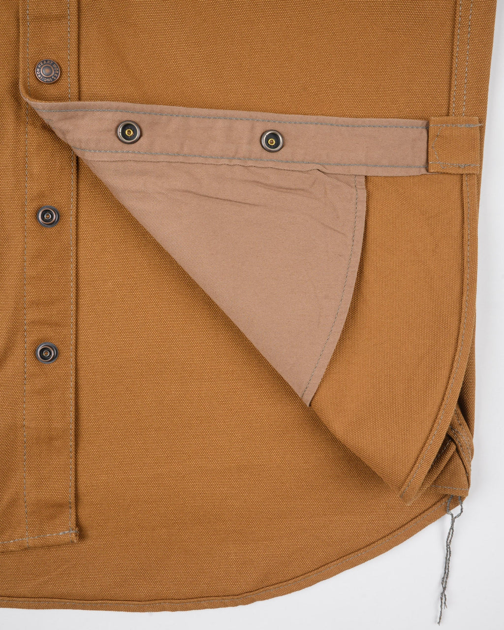 Iron Heart IHSH-189-BRN 17oz Duck CPO Work Shirt - "The UnTucked" - Brown