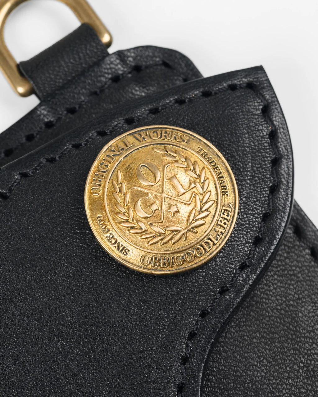 OGL Horsehide Concho Cardholder - Black