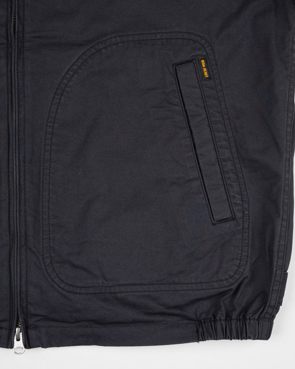 Iron Heart HJ-165-BLK 6.2oz Serge Drizzler Jacket - Black