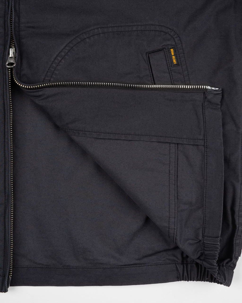 Iron Heart HJ-165-BLK 6.2oz Serge Drizzler Jacket - Black