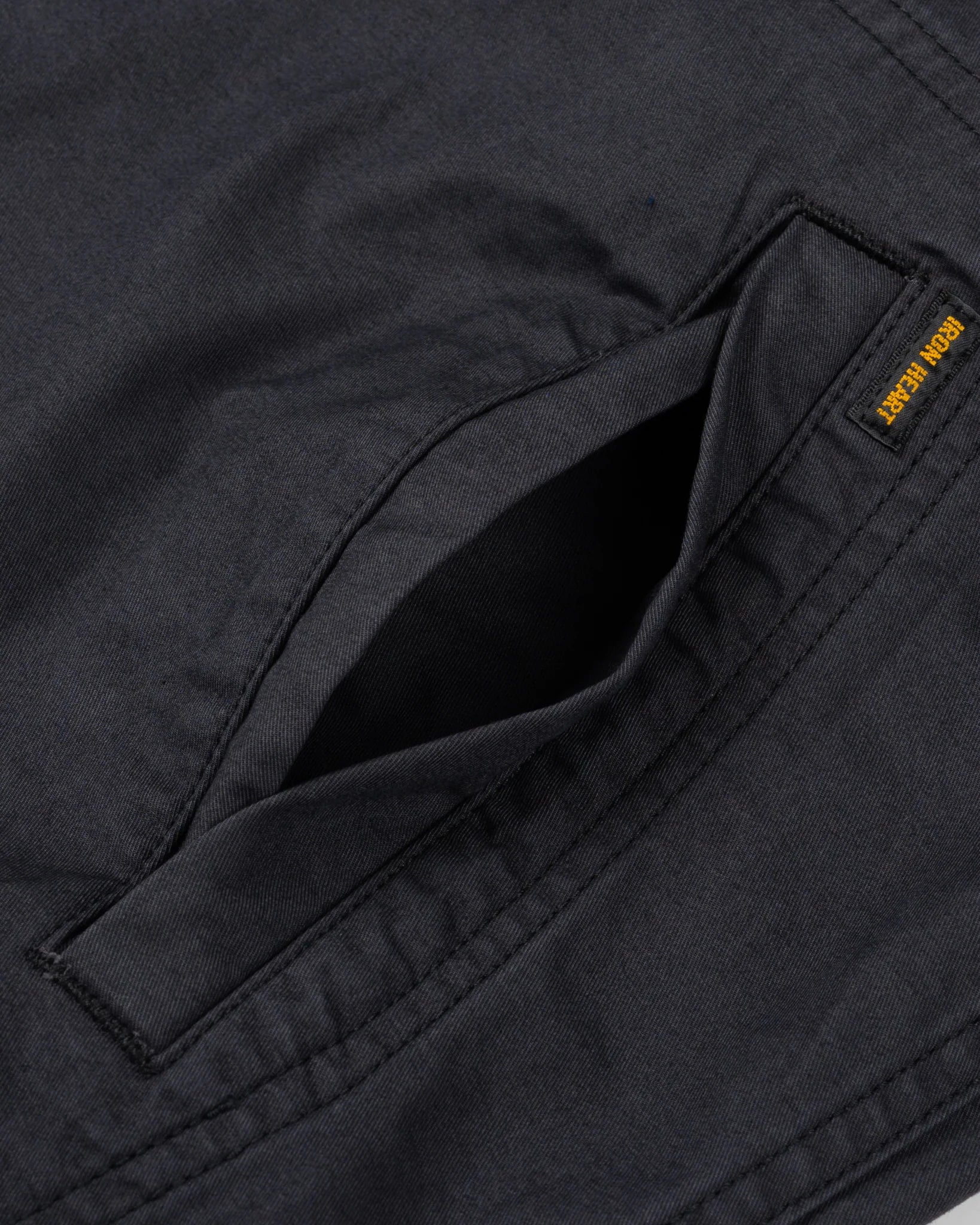 Iron Heart HJ-165-BLK 6.2oz Serge Drizzler Jacket - Black