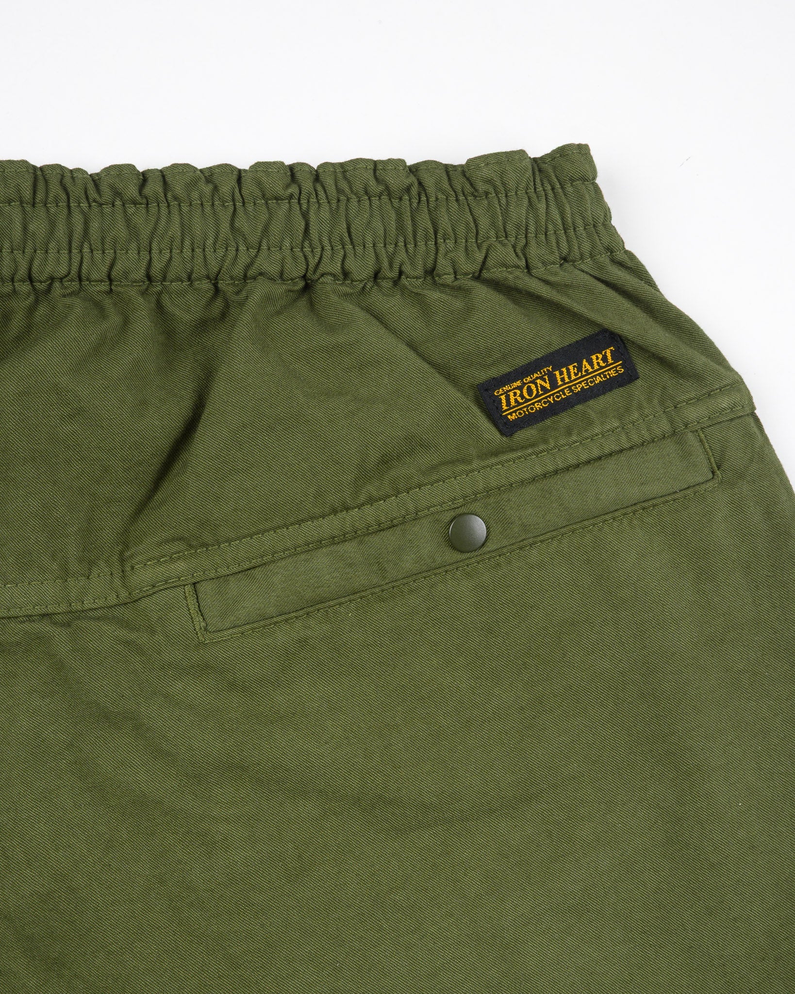 IRON HEART - Cotton Easy Shorts - Olive IH-729-OLV