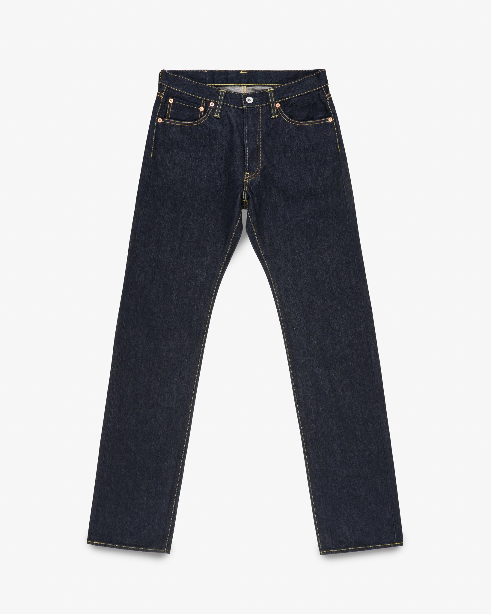 IH-634S-142 14oz Selvedge Denim Straight Cut Jeans - Indigo