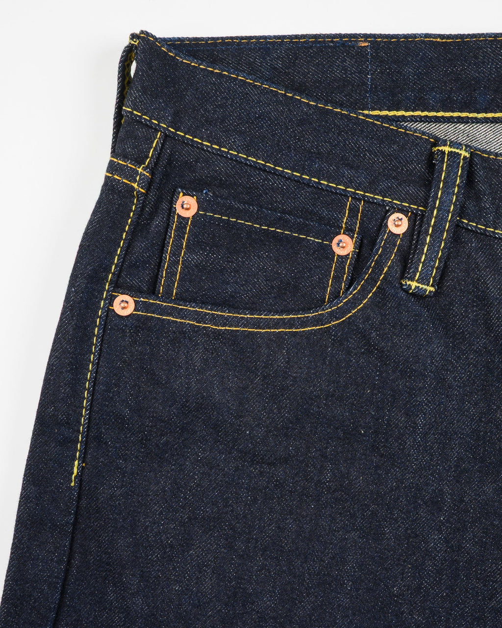 IH-634S-142 14oz Selvedge Denim Straight Cut Jeans - Indigo